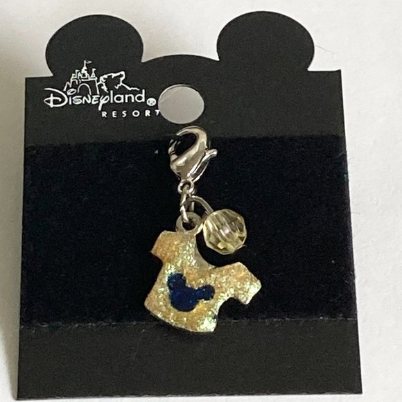 Vintage Disney Mickey Mouse T-Shirt Tee Charm Zipper Pull Classic Icon Ears - Picture 6 of 9
